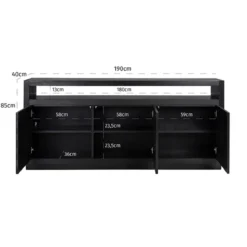 Dressoir zwart eiken - Richmond Interiors Oakura