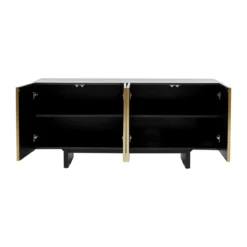 Dressoir zwart goud staal - Kare Design Prezioso