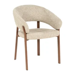 Eetkamerstoel met houten poten - By-Boo Sedia
