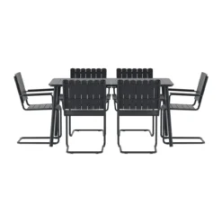 Eetset zwart voor 6 personen - Lavis Holmsund
