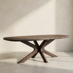 Eettafel deens ovaal met spinpoot - Bodio Micado