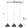 Eettafel hanglamp met gaatjes - Santa Punch