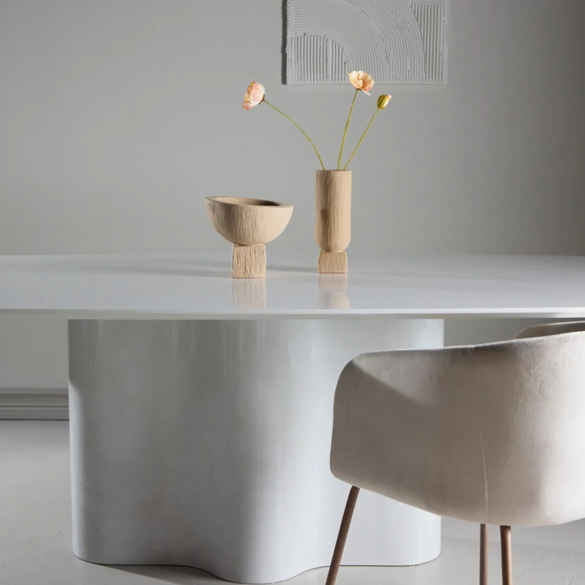 Eettafel met afgeronde hoeken - Lavis Vaddo
