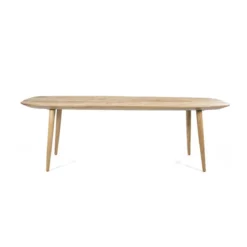 Eettafel teak met afgeronde hoeken - Eleonora Tabassum