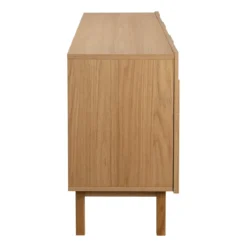 Eiken dressoir met 3D vormen - Bodio Mare