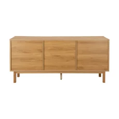 Eiken dressoir met 3D vormen - Bodio Mare