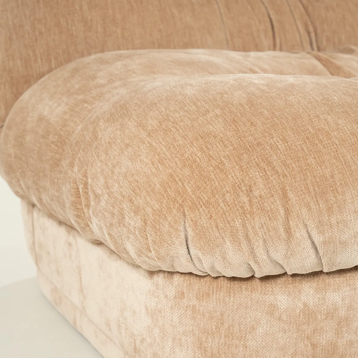 Fauteuil met geplooide stof - By-Boo Nook