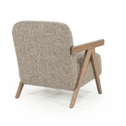 Fauteuil met houten armleuning - Eleonora Francis