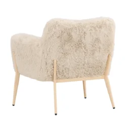 Fauteuil met zacht imitatiebont - Lavis Zenzi