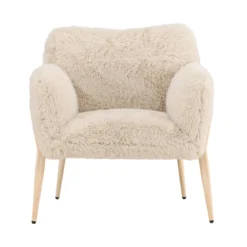 Fauteuil met zacht imitatiebont - Lavis Zenzi