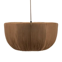 Gedrapeerde stoffen hanglamp bruin - By-Boo Nuvia