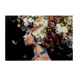 Glas schilderij bloemen - Kare Design Bunch of Flowers