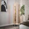 Glazen buis vloerlamp amberglas - Santa Amber Glas