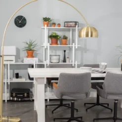 Gouden booglamp modern - Zuiver Metal Bow