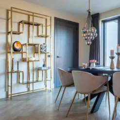 Gouden design stellingkast - Richmond Interiors Magnus