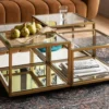 Gouden salontafelset - Kare Design Luigi Gold