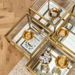 Gouden salontafelset - Kare Design Luigi Gold