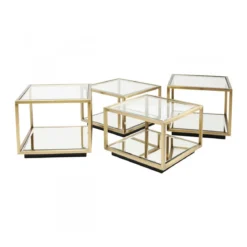 Gouden salontafelset - Kare Design Luigi Gold