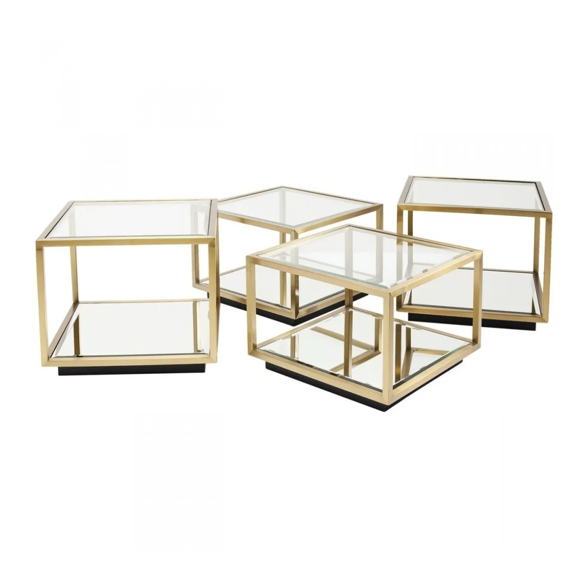 Gouden salontafelset - Kare Design Luigi Gold