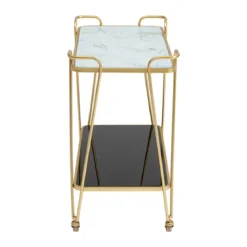 Gouden serveertrolley - Kare Design West Coast
