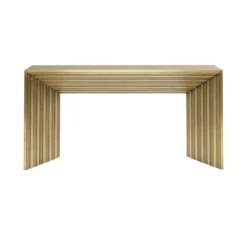 Gouden sidetable houtsnijwerk - Kare Design Malaga