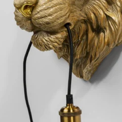 Gouden tijger wandlamp - Kare Design Tiger Head