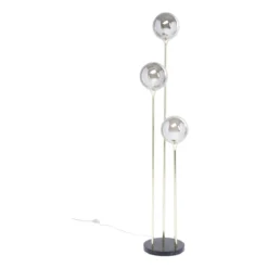 Gouden vloerlamp met glas - Kare Design Al Capone