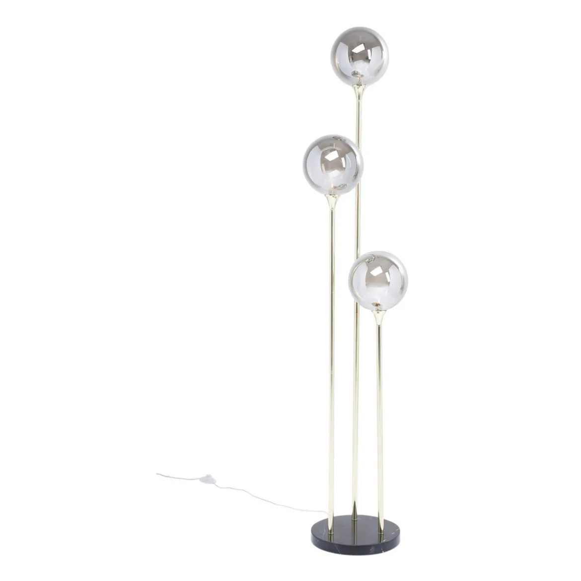 Gouden vloerlamp met glas - Kare Design Al Capone