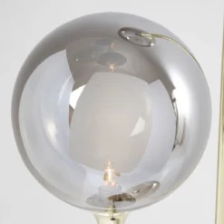 Gouden vloerlamp met glas - Kare Design Al Capone