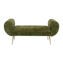 Groen bankje met goud - Kare Design Trono
