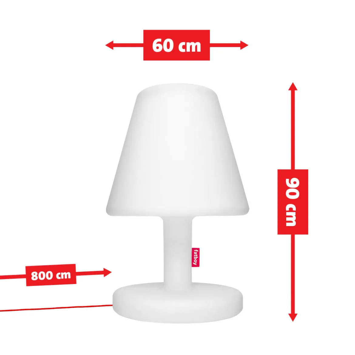 Grote buiten lamp draadloos - Fatboy Edison the Grand