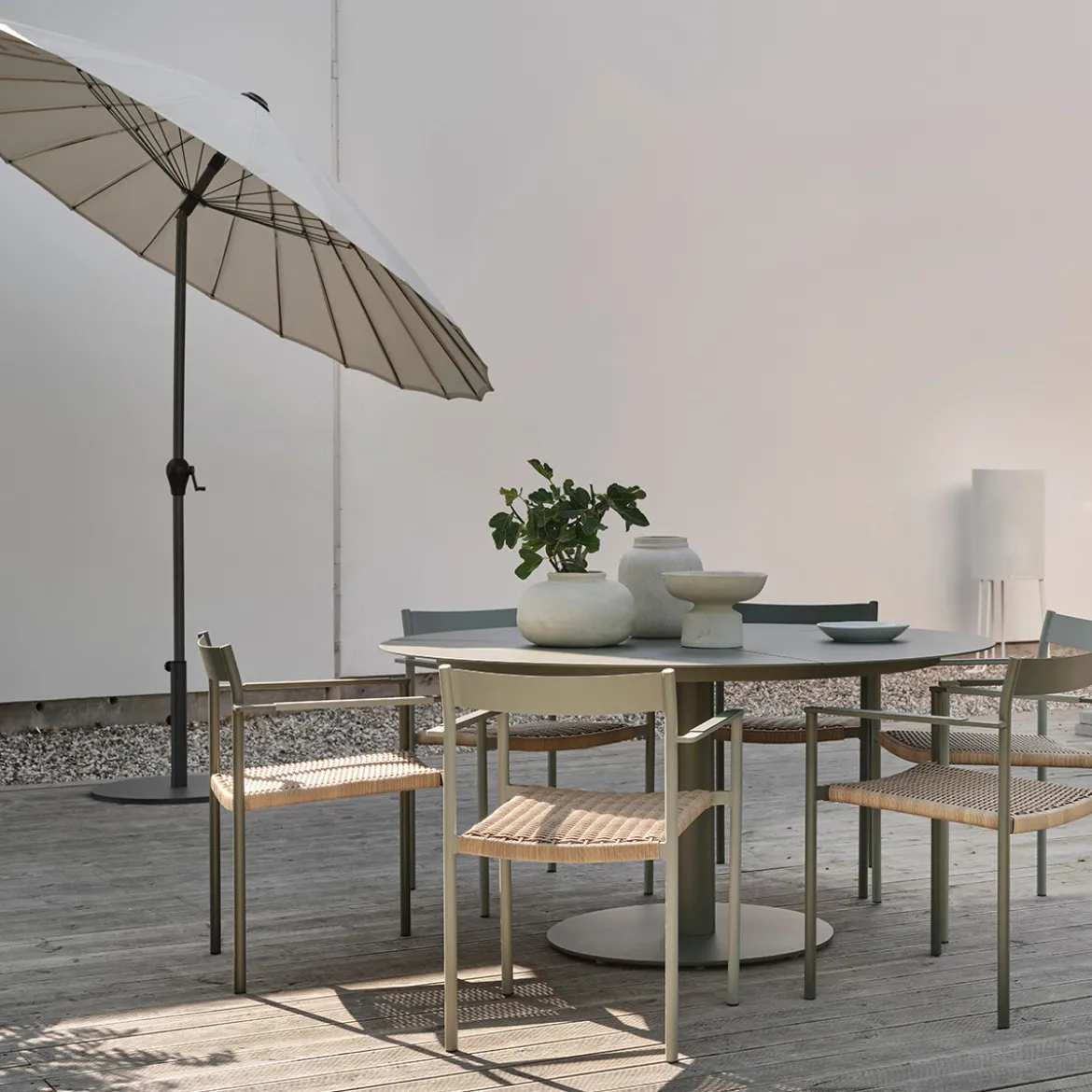 Grote parasol rond 270 cm - Brafab Shanghai