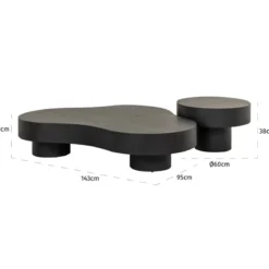 Grote salontafel set organisch - Richmond Interiors Bogor