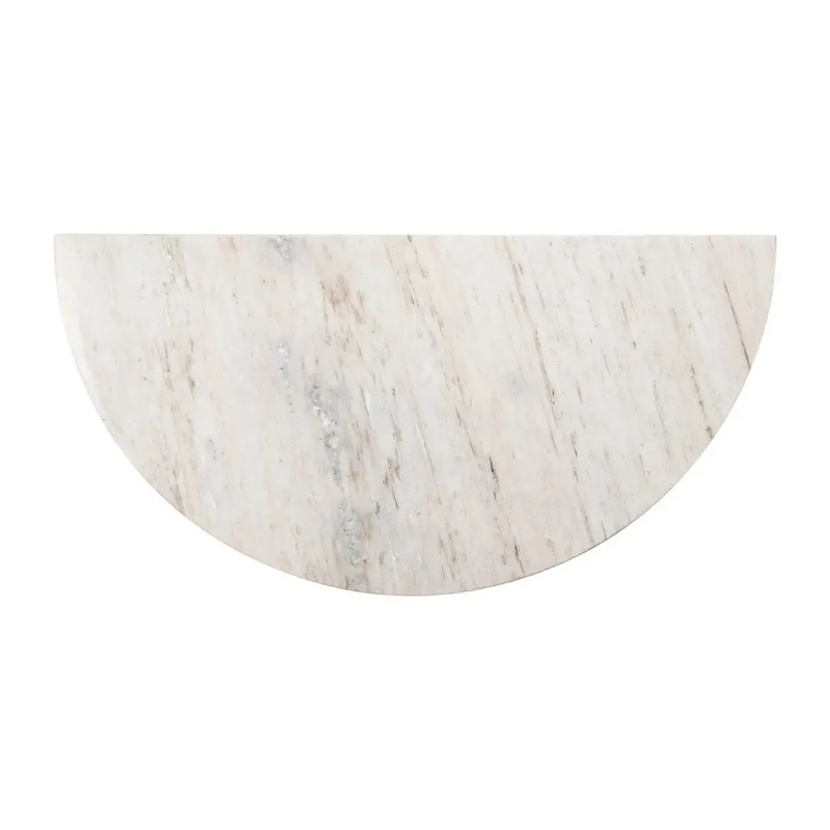 Halfronde wandtafel marmer en hout - Richmond Interiors Mayfield