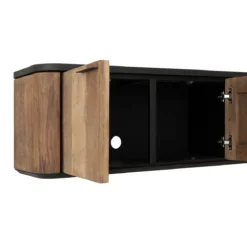 Hangend tv-meubel teak en mortex - DTP Home Soho