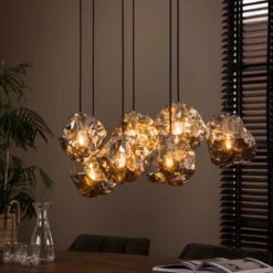 Hanglamp eettafel met glazen stenen - Santa Rock