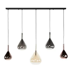 Hanglamp met druppelvormige glazen - Santa Wings