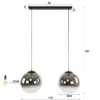 Hanglamp met grote glasbollen - Santa Bubble Shaded XL