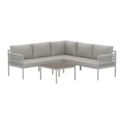 Hoekbank loungeset beige - Lavis Kos