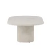 Hoge beige ovale salontafel - Lavis Narvik