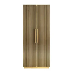 Hoge kast messing met ribbels - Richmond Interiors Ironville