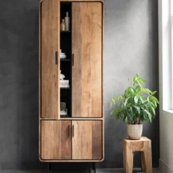 Hoge kast teak hout - DTP Home Evo
