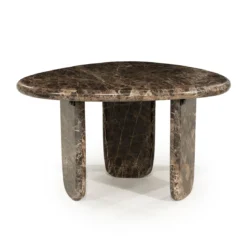 Hoge salontafel bruin marmer - Eleonora Devin