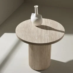 Hoge salontafel met ribbels - Lavis Haron