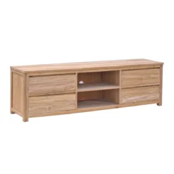 Hoog tv-meubel teak - 4 lades - 200cm - Tower Living Corona