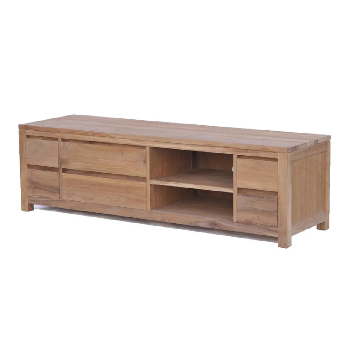 Hoog tv-meubel teak - 6 lades - 170cm - Tower Living Corona