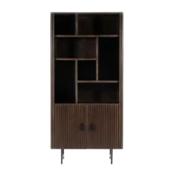 Houten boekenkast met latjes - Eleonora Remi