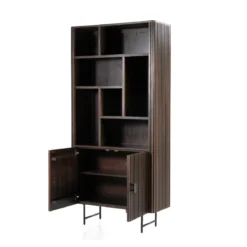 Houten boekenkast met latjes - Eleonora Remi
