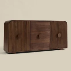 Houten dressoir met ronde hoeken - Bodio Matala