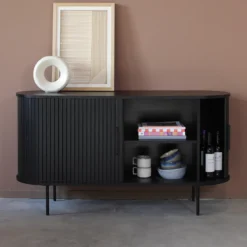 Houten dressoir zwart - Bodio Sway